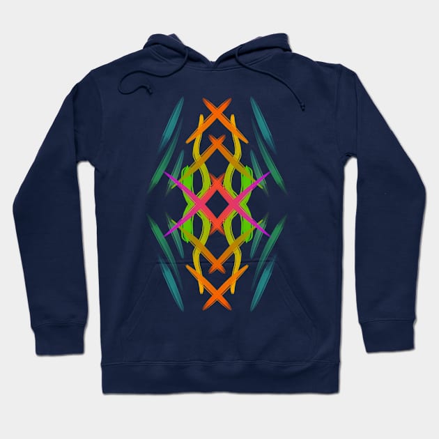 Abstraction brushing Hoodie by Tuye Project